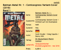 Batman Metal Comicexpress